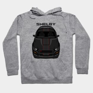 Ford Mustang Shelby GT350R 2015 - 2020 - Black - Black Stripes Hoodie